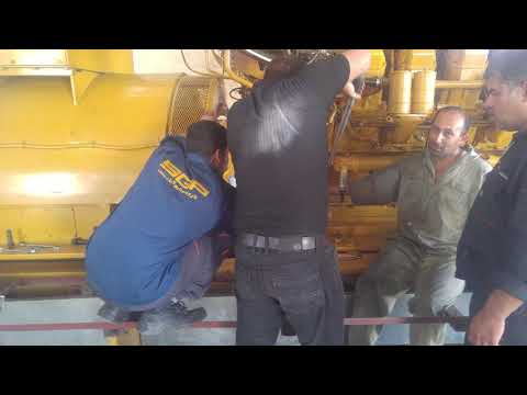 Caterpillar G3516 tandem gen-set alignment