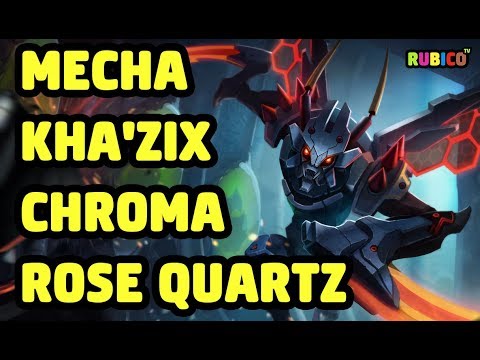 MECHA KHA'ZIX CHROMA ROSE QUARTZ SKIN SPOTLIGHT - LEAGUE OF LEGENDS