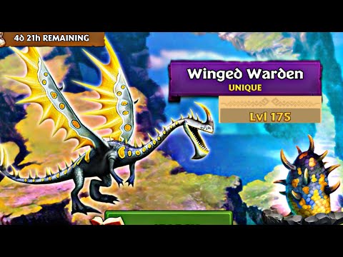WINGED WARDEN Max Level 175 Titan Mode - Unique Windstriker - Dragons: Rise of Berk