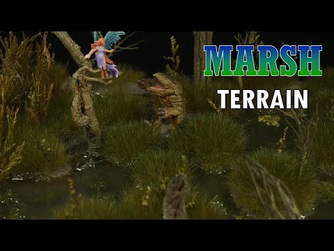 How To Make Marshland Swamp Terrain - D&D Fantasy Diorama