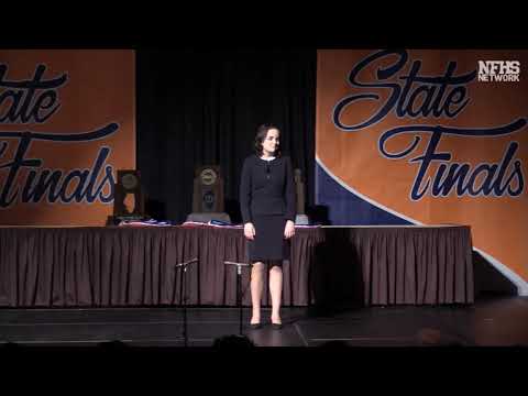 IHSA 2018 State Champion Speech Dramatic Intrepretation