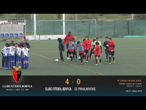 Futebol Benfica (4-0) Clube Desportivo Pinhalnovense [Torneio ACDQ 2018]