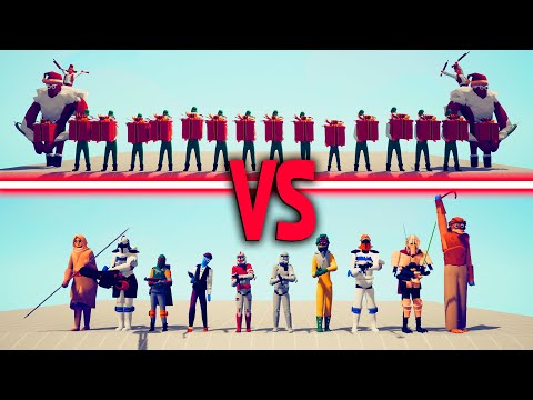 PRESENT ELF Team vs STAR WARS Team | TABS - Totally Accurate Battle Simulator
