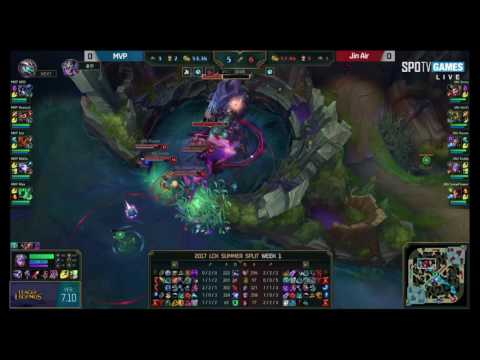 MVP vs JAG Game 1 - W1D1 - LCK Summer 2017 - MVP vs Jin Air Green Wings