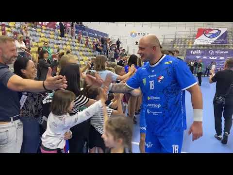 Podziękowanie kibicom po meczu KPR Gwardia Opole - MKS Kalisz 25-19