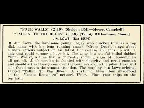 Talkin' To The Blues - Jim Lowe with Bob Davie's Orchestra (April 1957)