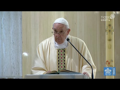 Pope Francis's homily at Santa Marta on May 15, 2020.