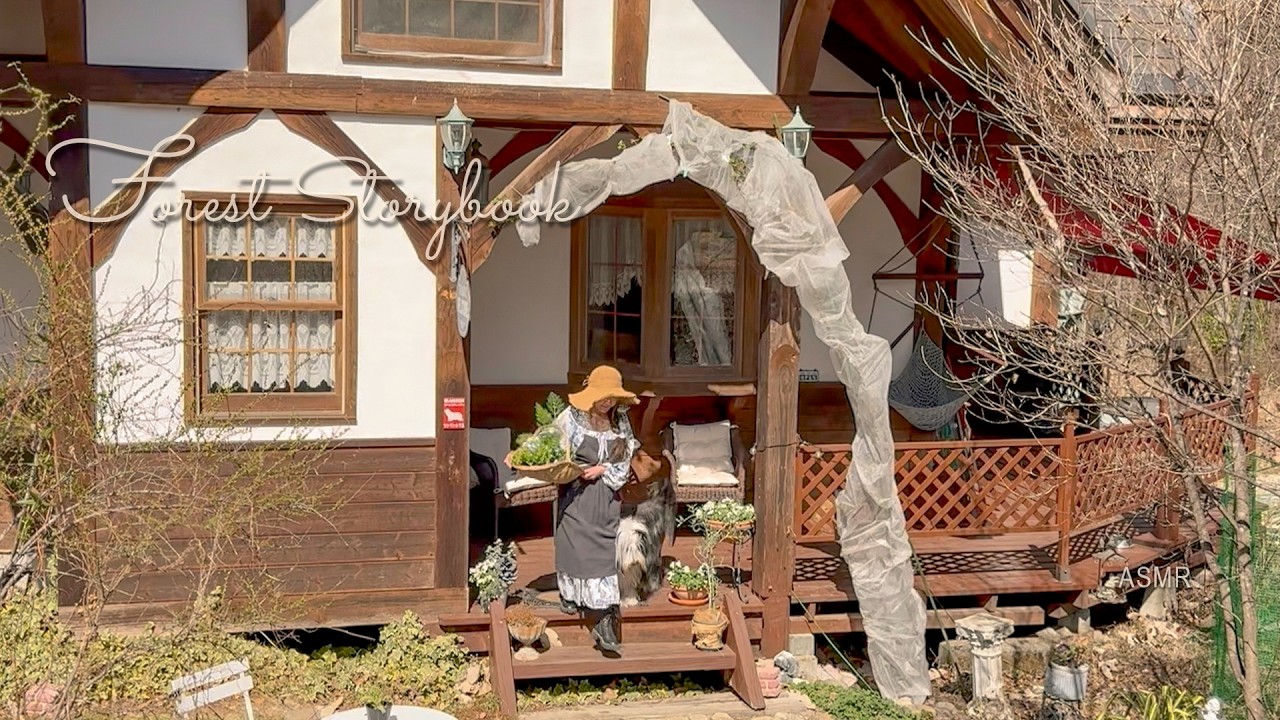 標高800m森の春🌱蕗の薹とハーブ🌿雑誌掲載のDIY小屋｜Spring in the Forest: Herbs & Snowdrops｜Forest Storybook Vol.17