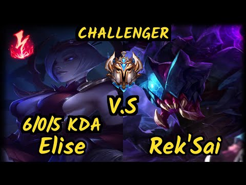 Freire (ELISE) vs REK'SAI - 6/0/5 KDA JUNGLE CHALLENGER GAMEPLAY - BR