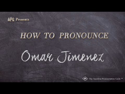 How to Pronounce Omar Jimenez (Real Life Examples!)