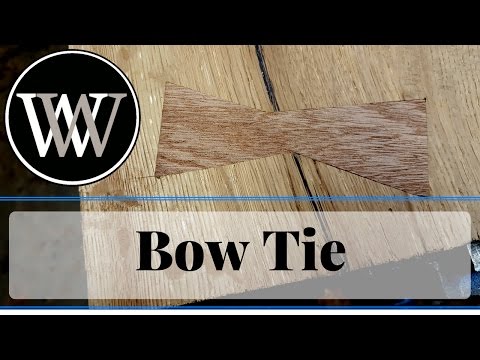 How to Inlay a Bow Tie or Butterfly in Wood To Stabilize a Crack or Cut A Dutchman
