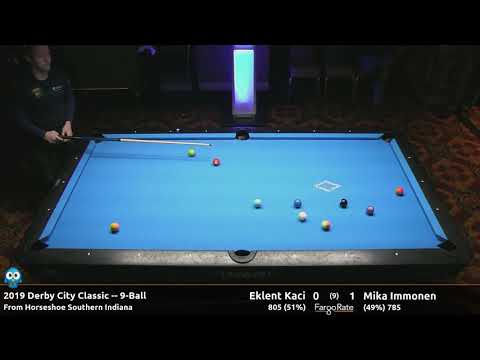 Eklent Kaci vs Mika Immonen - 9-Ball - 2019 Derby City Classic