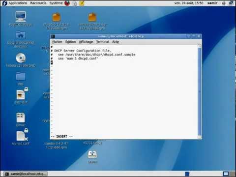comment installer dhcp sous fedora