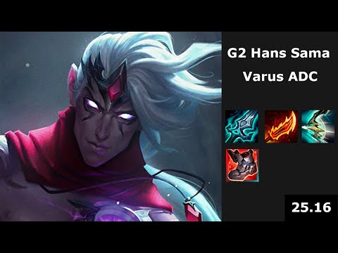 G2 Hans Sama (Varus) vs Sivir - EUW Challenger - Patch 25.16
