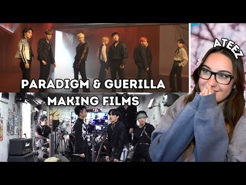 First Time Reacting to ATEEZ(에이티즈) "Paradigm" & "Guerilla" MV Making Film Reaction