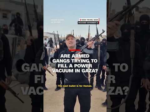 Are armed gangs trying to fill a power vacuum in Gaza?