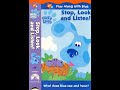 Opening To Blue S Clues Stop Look And Listen US VHS 2000