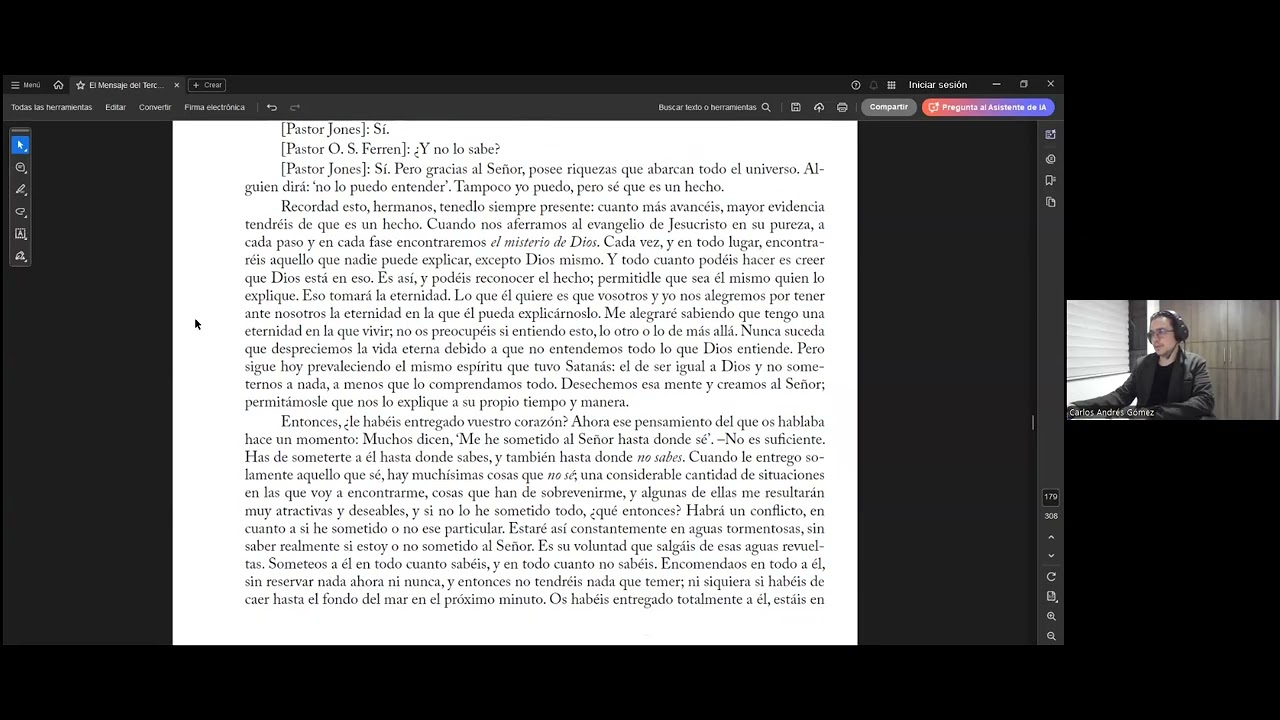"EL MENSAJE DEL TERCER ANGEL. PARTE 21.  Andrés Gómez.