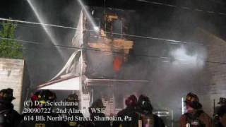 preview picture of video '20090722 - 2nd Alarm - 614 North 3rd St, Shamokin Pa'