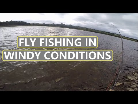 90. FLY FISHING UK Stillwater Rainbow Trout in the  🌬️ WIND 🪁