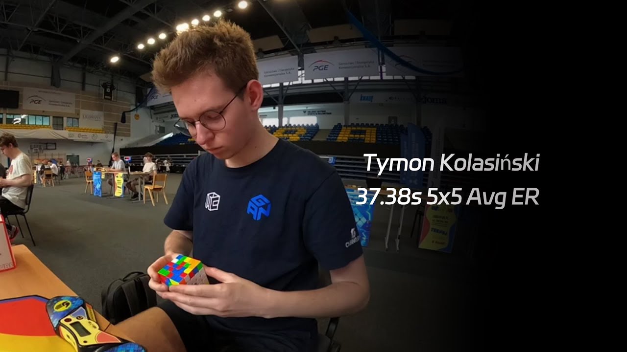 Tymon Kolasiński 37.38s 5x5 Cube Average European Record