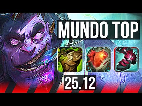 DR. MUNDO vs JAYCE (TOP) | 6 solo kills, Legendary | KR Challenger | 25.12