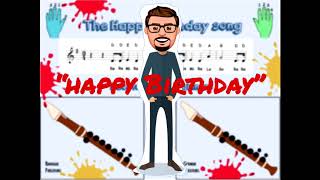 How to Play the Happy Birthday Song on (Recorder)