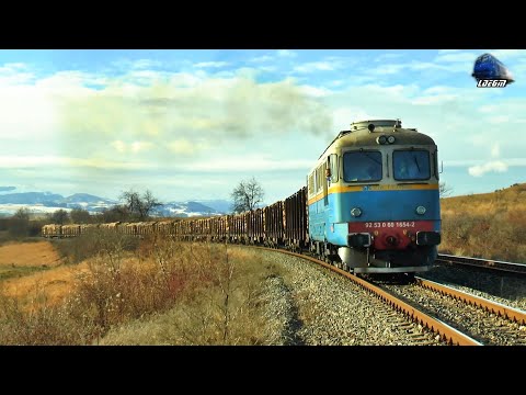 🚂Sulzer Power🚀 060-DA 60-1654-2 & Marfar Greu VTS Heavy Wood Train in Munții Apuseni - 01 Dec 2021