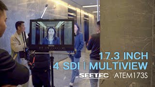 Video 1 zu Feelworld Seetec ATEM173S 4 x SDI HDMI 17.3 Zoll Monitor