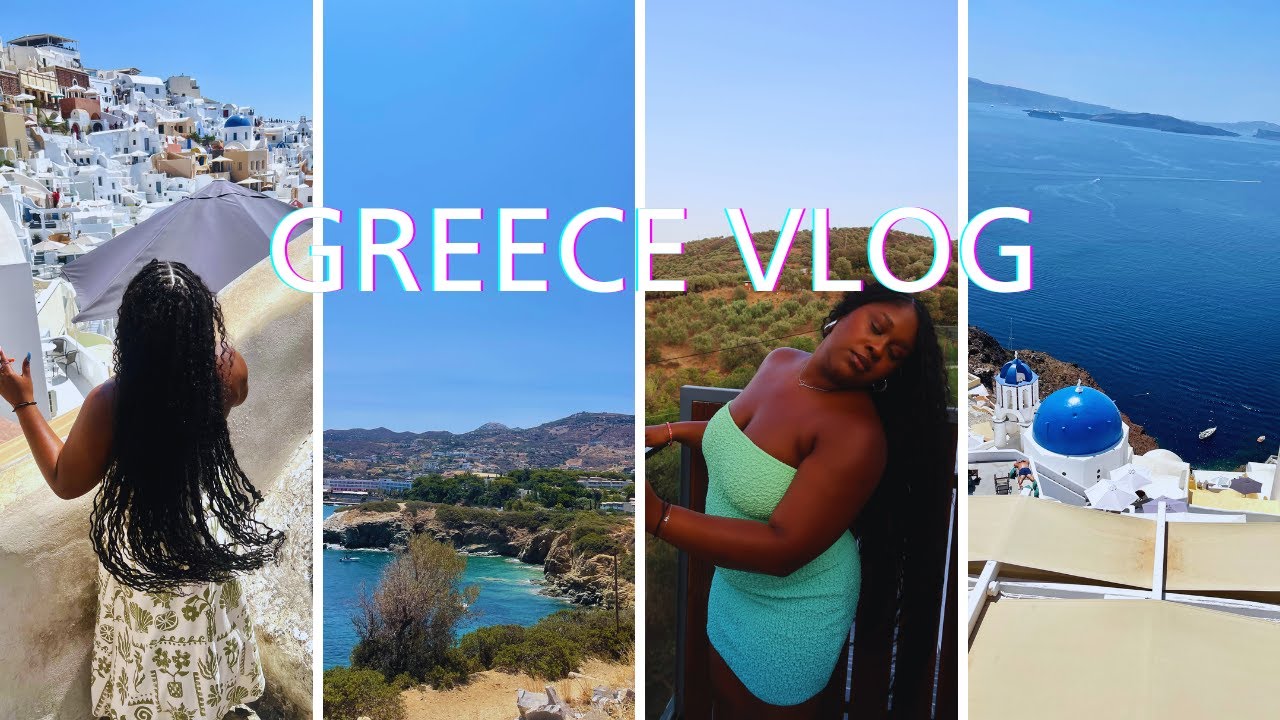 GRECE TRAVEL VLOG: CRETE & SANTORINI | BIRTHDAY TRIP| EURO SUMMER!!| SHAMMA BENECHE