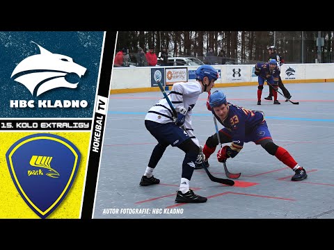 Highlights 15. kola Extraligy hokejbalu - HBC Kladno vs. HC Kert Park Praha | 25.2.2023