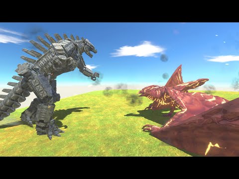 Mechagodzilla 2021 VS Rodan - Animal Revolt Battle Simulator