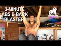 3-MINUTE ABS & BACK BLASTER! | BJ Gaddour Men's Health Core Lats Workout