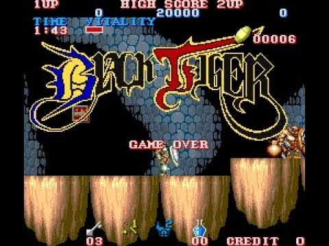 Black Tiger [Arcade] - Full Game Playthrough (no cheats)