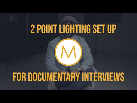 2 Point Lighting Set Up For Documentary Interviews #Lighting