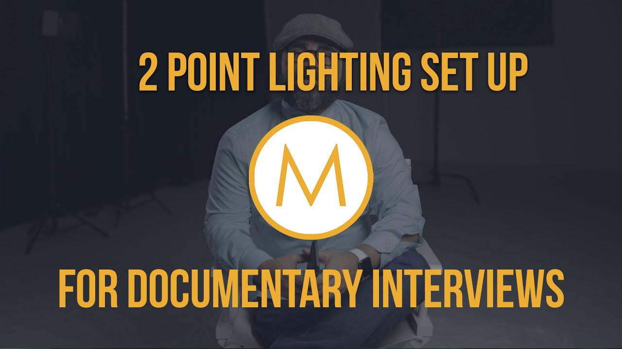2 Point Lighting Set Up For Documentary Interviews #Lighting