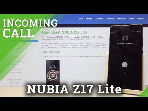 NUBIA Z17 Lite Incoming Call – Incoming Call Screen