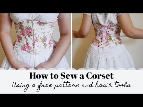 Beginner's Corset-Making Tutorial - Free Pattern | Underbust Corset ...