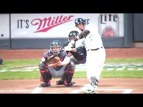 Gomez homers on the first pitch from Wood