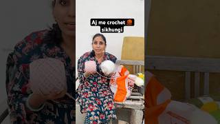 Aj me crochet sikh hi jati lekin😫/ Ghamu Saran / Free crochet bag patterns for beginners #shorts
