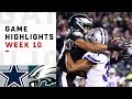 Cowboys vs. Eagles Week 10 Highlights | NFL 2018