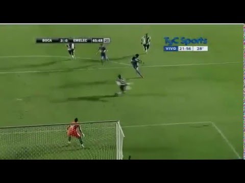 Gol de Federico Carrizo - Boca Juniors 3 - 0 Emelec - Partido Amistoso 2016
