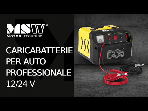 Video - Caricabatterie per auto professionale - avviamento rapido - 12/24 V - 20/30 A - pannello di controllo inclinato