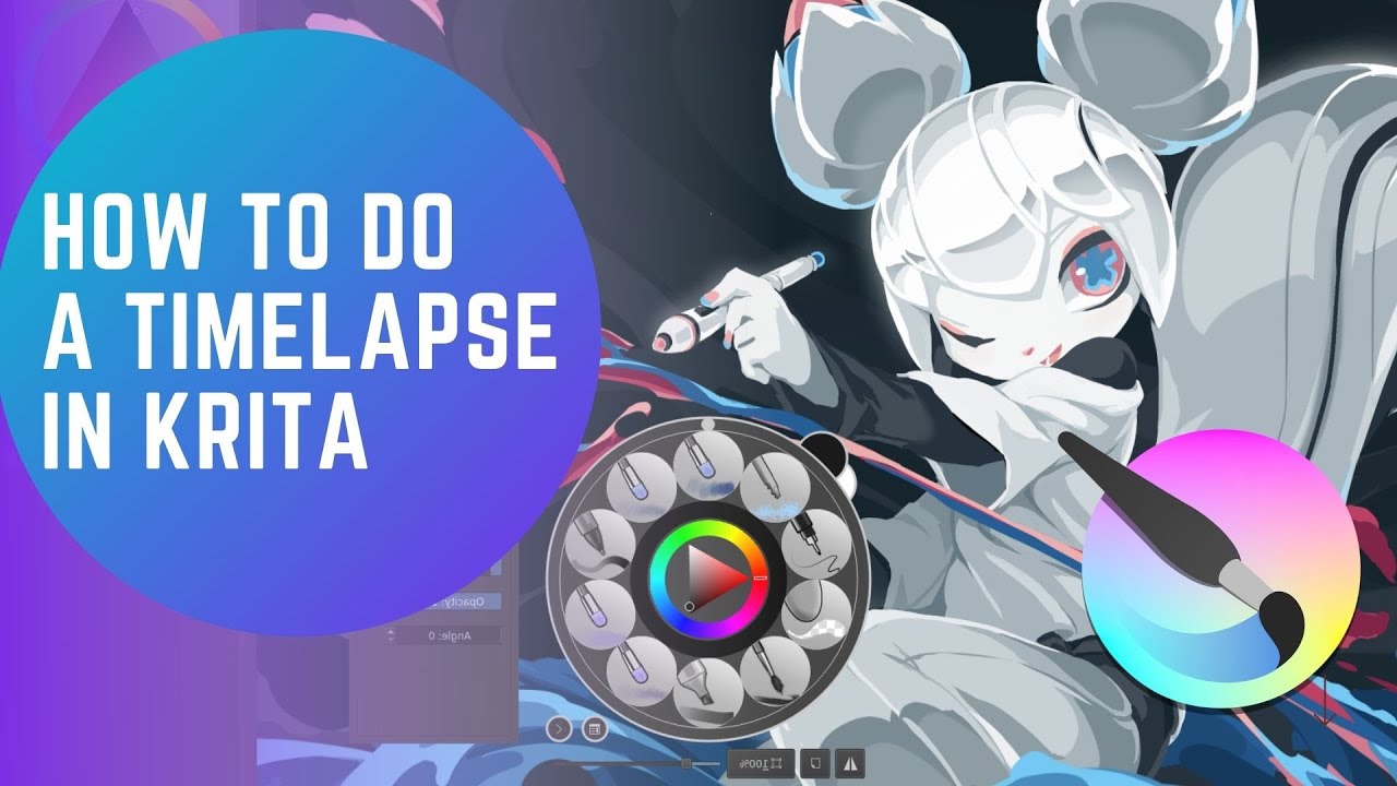 How to create a timelapse with Krita 5.0