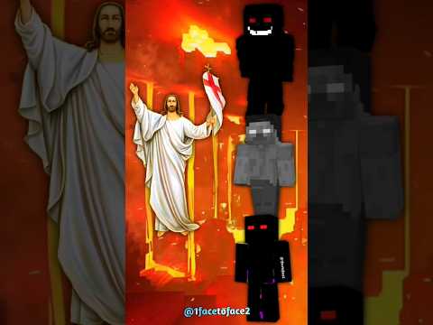 Jesus VS Demonic Minecraft characters 💥💥💥 #minecraft