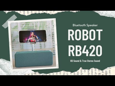 Speaker Bluetooth Robot RB420 10w Power Upgrade 🥳 Rekomendasi Speaker Murah, Tampilan Estetik 🎶
