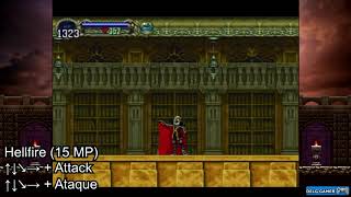 Castlevania Symphony of the night All Magic Spells (PS1/XBox 360/Android/iOS/PSP/PS4)