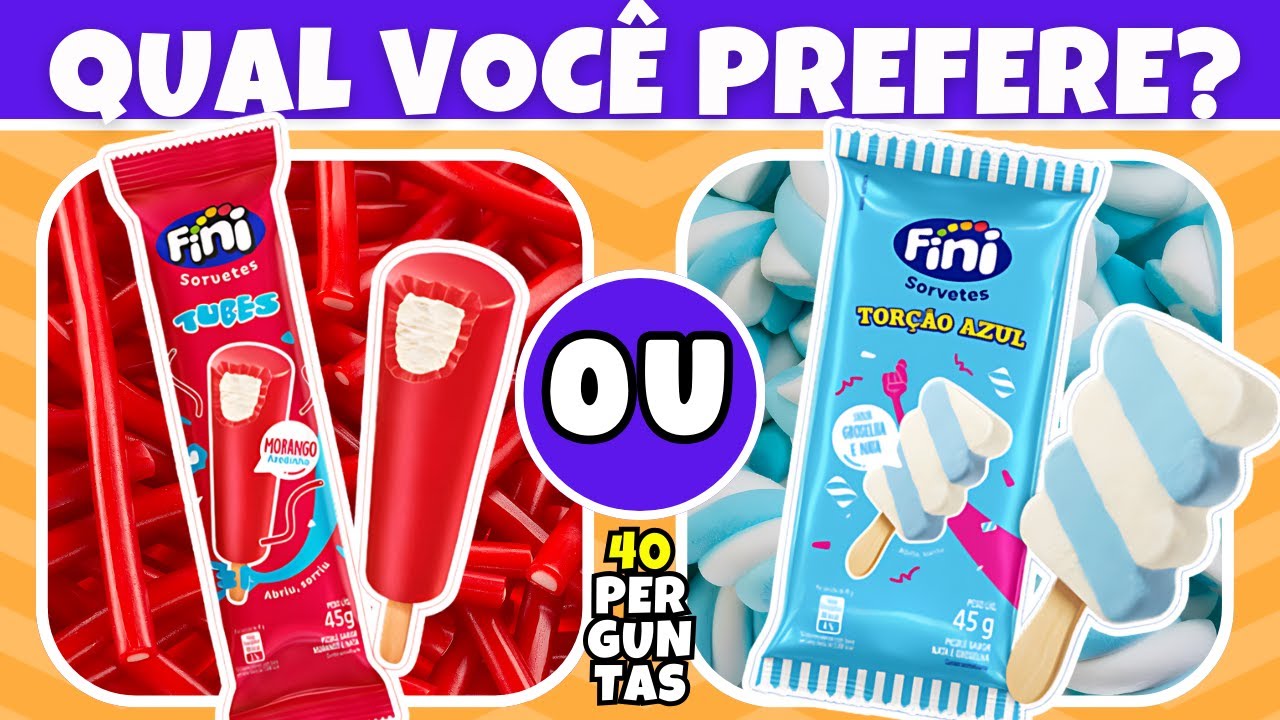 🔄 O QUE VOCÊ PREFERE? Edição: Doces 🍬🍫🍩 #quiz