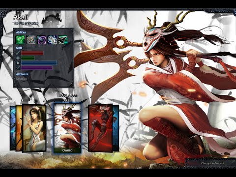 Blood Moon Akali Skin Spotlight Gameplay 1080p HD
