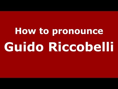 How to pronounce Guido Riccobelli (Spanish/Argentina) - PronounceNames.com